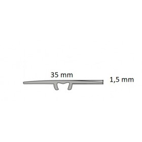 T35 profil łączeniowy płaski srebrny 35mm/186cm